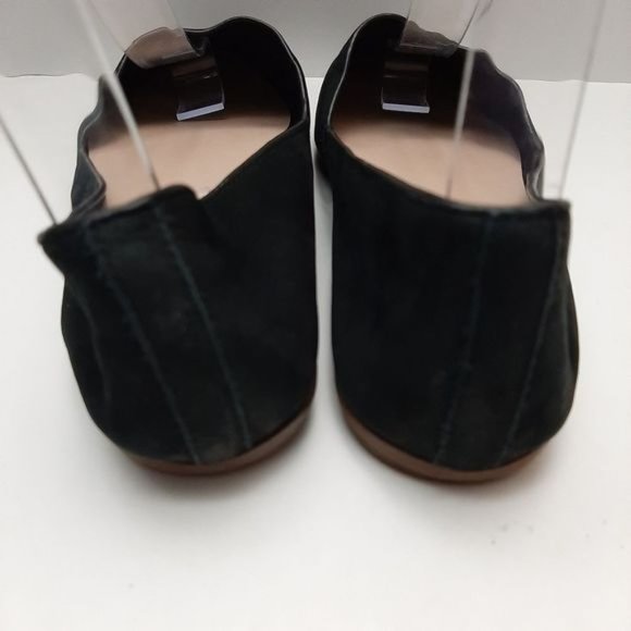ALDO D'orsay Ballet Flats Slip-On Suede Leather Shoes Black Sz 6.5 - Picture 11 of 16